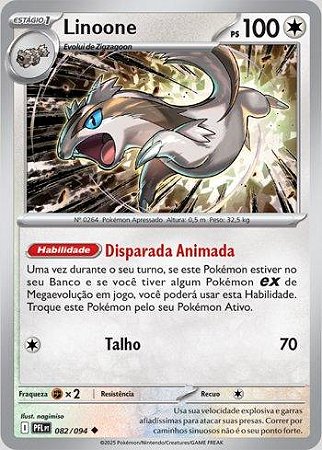 Linoone (082/094) ( Reverse Foil - Fogo Fantasmagórico NM )