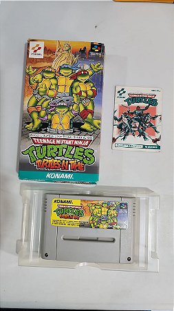 Tartarugas NINJA TURTLES IN TIME - Super Famicom ( USADO com caixa )