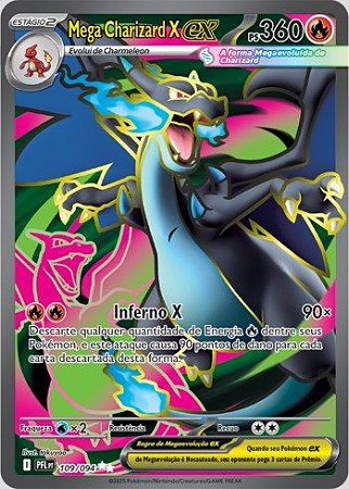 Mega Charizard X ex (109/094) ( Foil - Fogo Fantasmagorico NM )