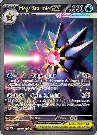 Mega Starmie ex (118/88) ( Foil - Equilibrio Perfeito NM )