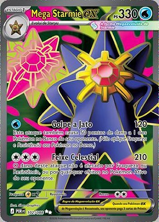 Mega Starmie ex (102/88) ( Foil - Equilibrio Perfeito NM )
