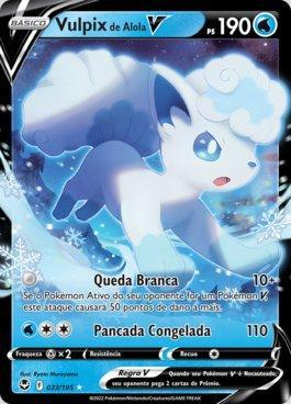 Vulpix de Alola-V (033/195) ( Foil - Tempestade Prateada NM ) Americano