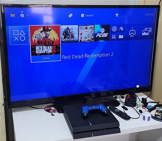 Console PS4 Fat 500gb Desbloqueado ( USADO )