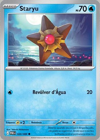 Staryu (020/88) ( Reverse Foil - Equilibrio Perfeito NM )