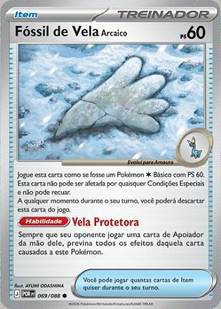 Fóssil de Vela Arcaico (069/88) ( Reverse Foil - Equilibrio Perfeito NM )