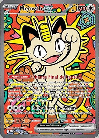 Meowth ex (121/88) ( Foil - Equilibrio Perfeito NM )
