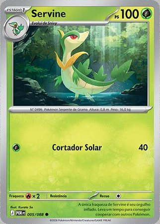 Servine (005/88) ( Reverse Foil - Equilibrio Perfeito NM )