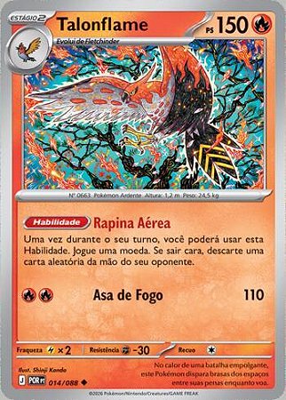 Talonflame (014/88) ( Reverse Foil - Equilibrio Perfeito NM )