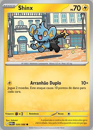 Shinx (026/88) ( Revrse Foil - Equilibrio Perfeito NM )