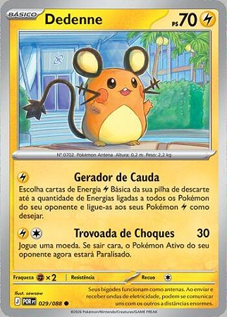 Dedenne (029/88) ( Reverse Foil - Equilibrio Perfeito NM )