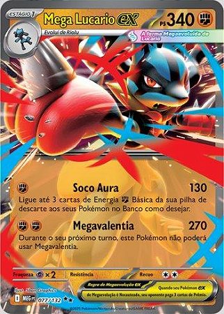 Mega Lucario ex (077/132) ( Foil - Megaevolução NM )