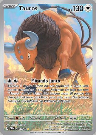 Tauros (096/086) ( Foil - Caos Ascendentes NM )