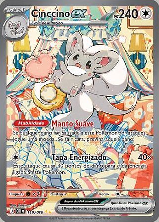 Cinccino ex (119/086) ( Foil - Caos Ascendentes NM )