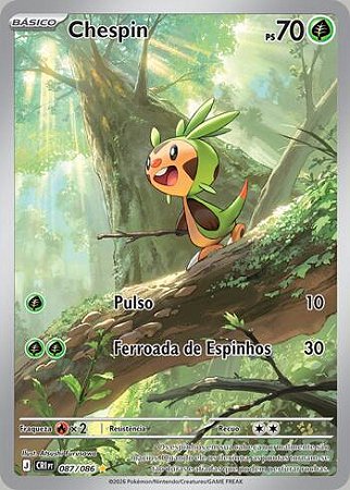 Chespin (087/086) ( Foil - Caos Ascendentes NM )