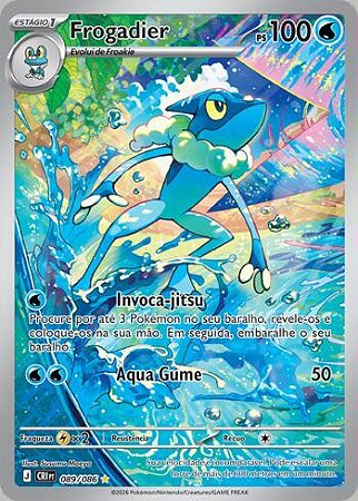 Frogadier (089/086) ( Foil - Caos Ascendentes NM )