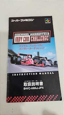 Manual Michael Andretti Indi Car Challenge - Super Famicom ( USADO )
