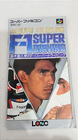 Manual F1 Super Driving - Super Famicom ( USADO )
