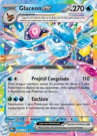 Glaceon ex (026/131) ( Foil - Evoluções Prismáticas NM )