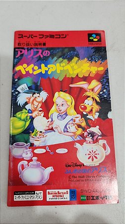Manual ALICE NO PAINT ADVENTURE - Super Famicom ( USADO )