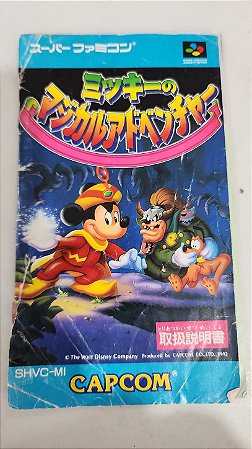 Manual Mickey Magical - Super Famicom ( USADO )