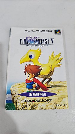 Manual Final Fantasy 5 - Super Famicom ( USADO )
