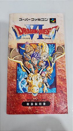 Manual Dragon Quest VI - Super Famicom ( USADO )