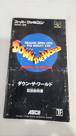 Manual Down The World - Super Famicom ( USADO )