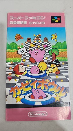 Manual Kirby Ball - Super Famicom ( USADO )