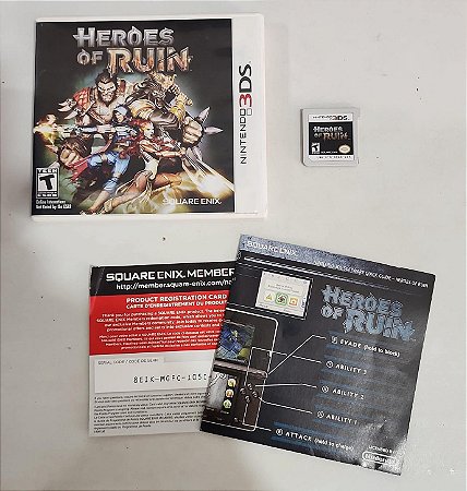 Herois of Ruin - Nintendo 3DS ( USADO )