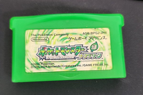 Pokemon Leaf green- Game Boy Advance JP ( USADO )