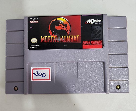 Mortal kombat- SNES- americano- original
