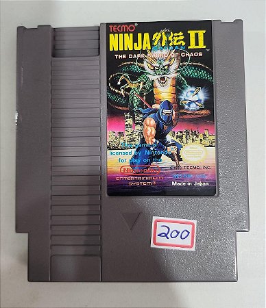 Ninja Gaiden 2 The dark sword of chaos- Nintendo NES (USADO)