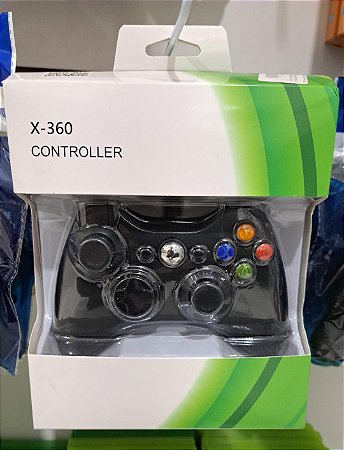Controle xbox 360 com fio Paralelo (NOVO)