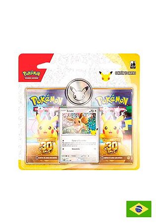 Blister Duplo Celebração 30 anos - Eevee ( Pré Venda Disponivel A partir de 16/09 )