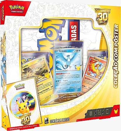 Caixa - Megaevolução 5.5 - Coleção Pôster Celebração 30 Anos ( Pré Venda Disponivel A partir de 16/09 )