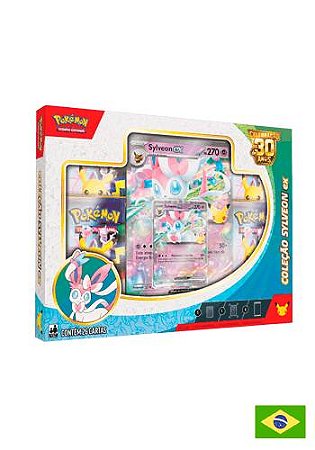 Box Coleção Celebração 30 Anos - Sylveon ex ( Pré Venda Disponivel A partir de 16/09 )