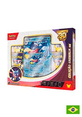 Box Coleção Celebração 30 Anos - Greninja ex ( Pré Venda Disponivel A partir de 16/09 )