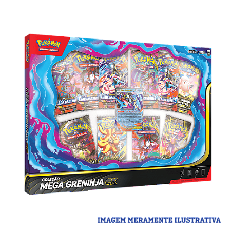 Box Pokémon Coleção Mega Greninja EX