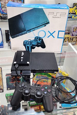 Console PS2 Slim com 240 jogos (USADO)