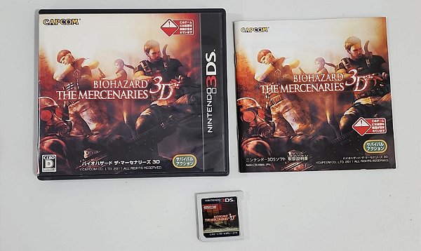 Biohazard The Mercenaries 3D Japonês - Nintendo 3DS