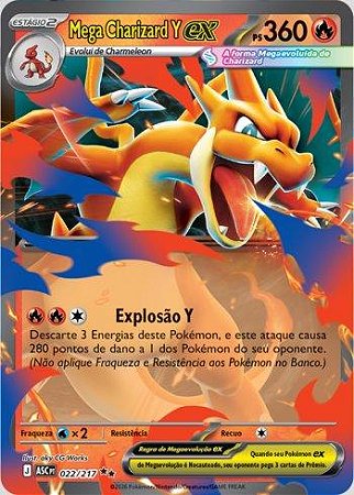 Mega Charizard Y ex (022/217)( Foil - Heróis Excelsos NM )