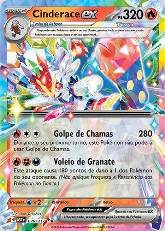 Cinderace ex (038/217)( Foil - Heróis Excelsos NM )