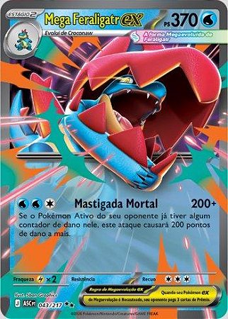 Mega Feraligatr ex (043/217)( Foil - Heróis Excelsos NM )