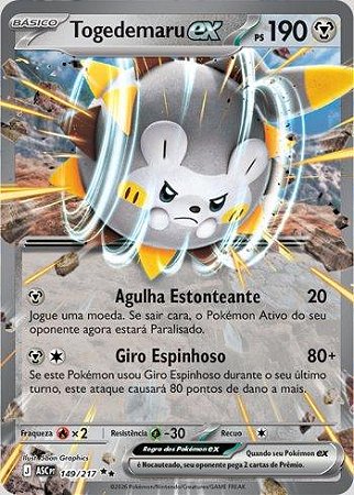 Togedemaru ex (149/217)( Foil - Heróis Excelsos NM )