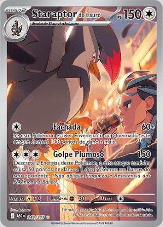 Staraptor do Lauro (249/217)( Foil - Heróis Excelsos NM )