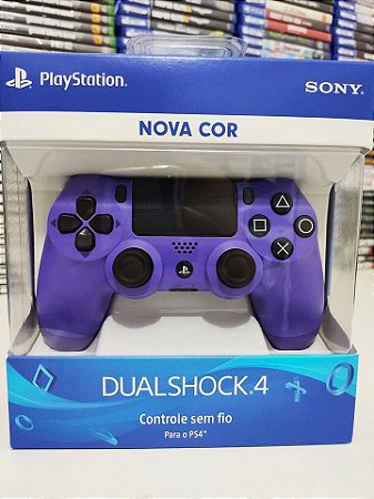 Controle Dualshock 4 Roxo Elétrico - PS4 ( NOVO )
