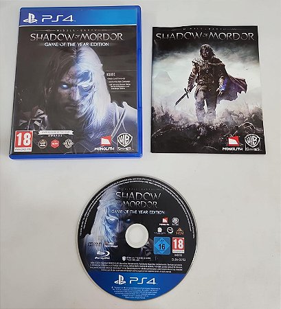 Terra-Média Sombras de Mordor - PS4 ( USADO )