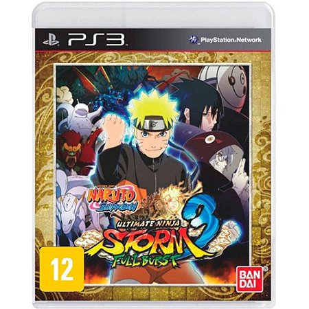 Naruto ultimate ninja storm full burst 3 - Ps3 ( USADO )