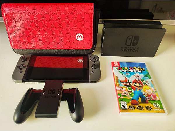 Console - Nintendo Switch com case + jogo ( USADO )