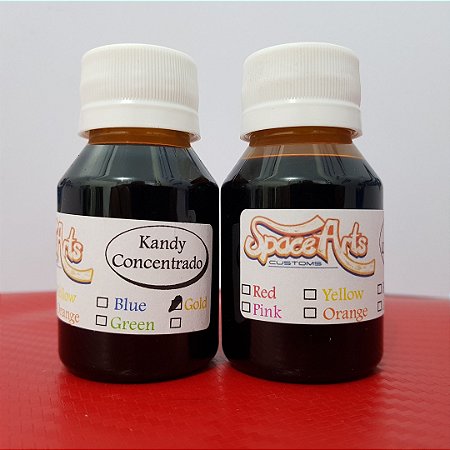 Z - CANDY  OURO  frasco conteudo 50 ml rende 900 ml de verniz